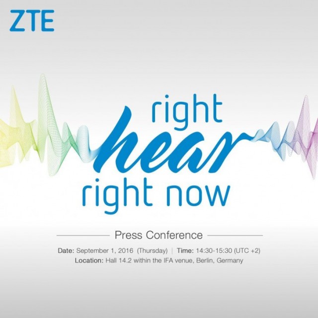 ZTE IFA 2016 Press Conference