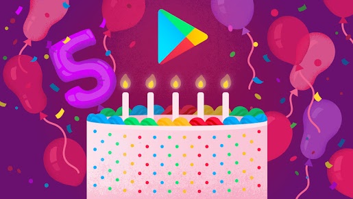 5 years google play store