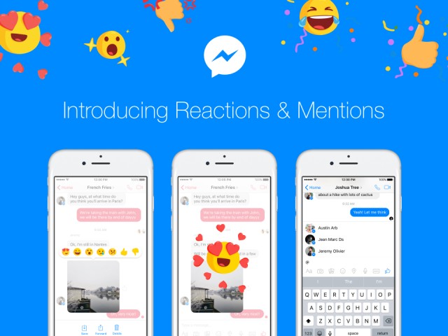 Introducing Message Reactions and Mentions for Messenger