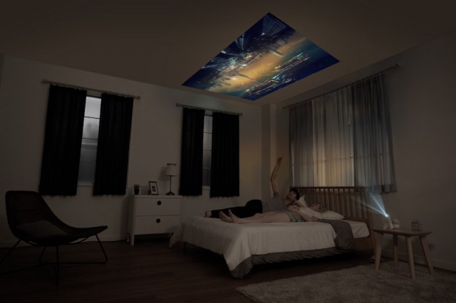 LG MiniBeam Projector_bedroom