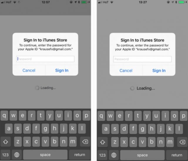 Apple ID password phishing