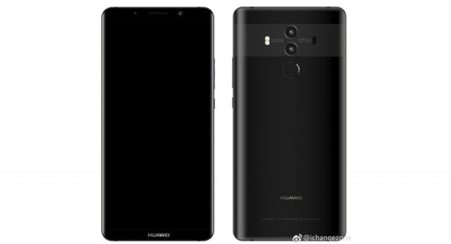Huawei Mate 10 Pro renders