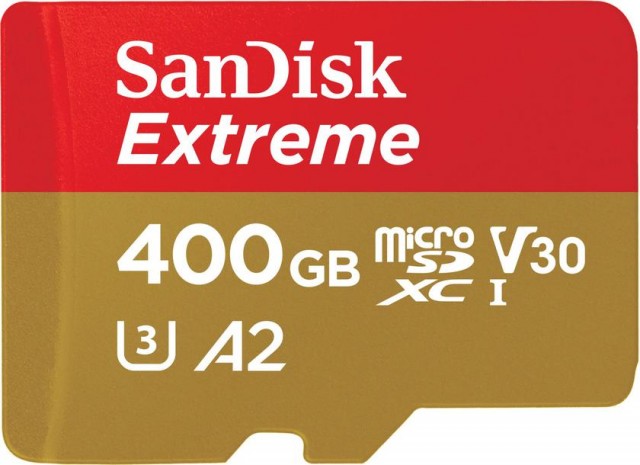 sandisk extreme 400GB microSD xc1 v30