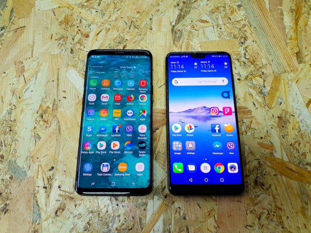 Huawei P20 Pro vs Samsung Galaxy S9 Plus 01