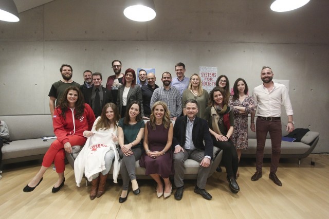 Nicola Mendelsohn with Goups Admins. Facebook Community day in Athens