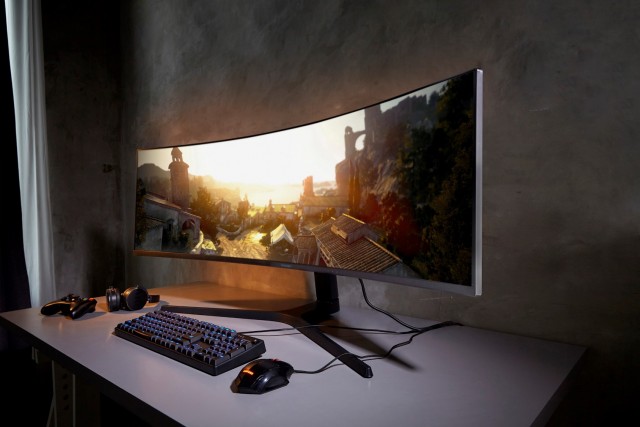 Samsung CRG9 super wide monitor