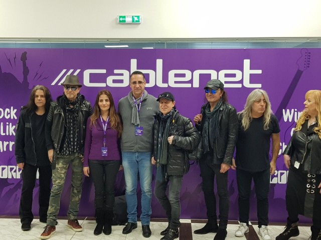 CABLENET WELCOMES THE SCORPIONS